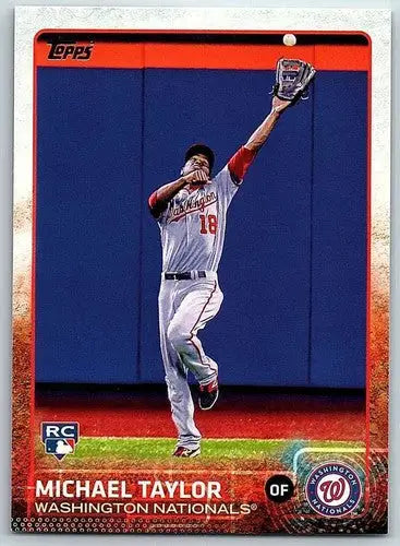 Original gloss Michael Taylor baseball card 2015 Topps NM Near Mint RC Rookie Nationals
