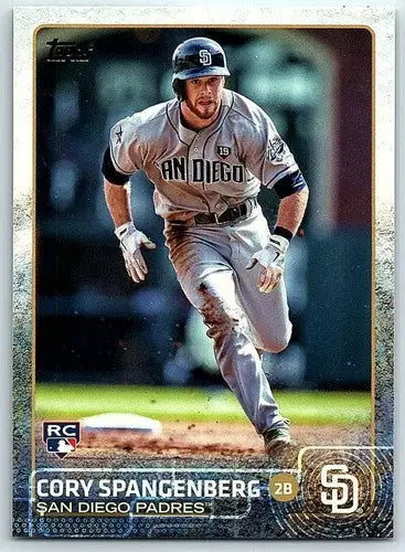 Original gloss Cory Spangenberg rookie Padres baseball card 2015 Topps #141