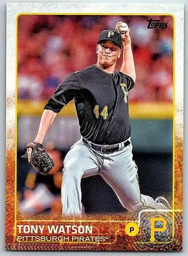 2015 Topps Tony Watson baseball card with original gloss, NM-MT Pirates collectible