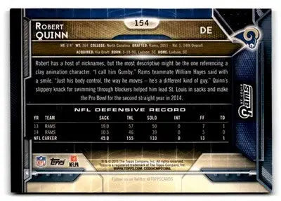 2015 Topps #154 Robert Quinn - Football Card Single
