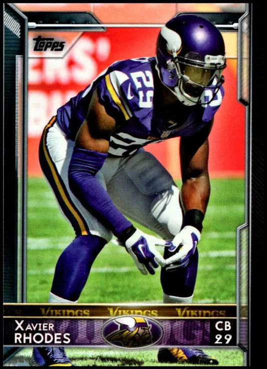 2015 Topps #158 Xavier Rhodes NM-MT Minnesota Vikings Football Card