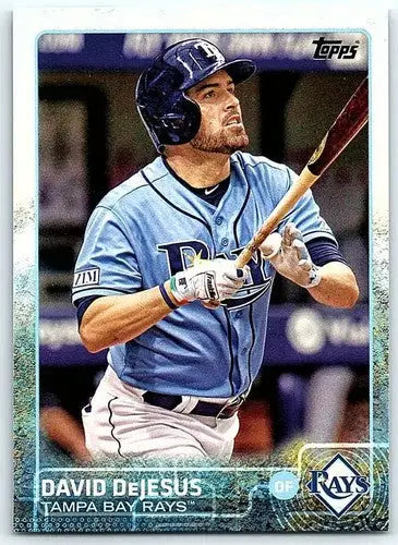 Baseball card featuring David DeJesus with original gloss from 2015 Topps #16 NM-MT