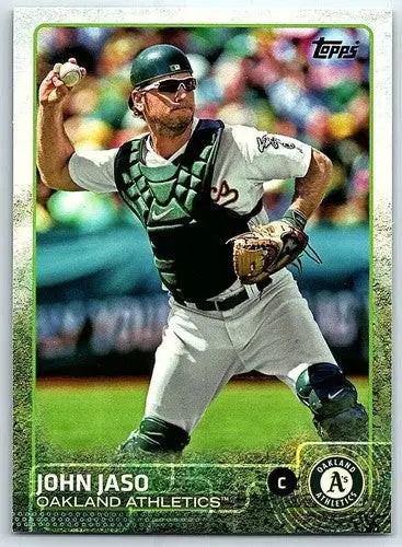 2015 Topps #165 John Jaso baseball card with original gloss NM-MT Athletics