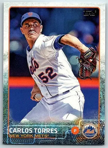 Carlos Torres baseball card with original gloss, NM-MT condition from 2015 Topps