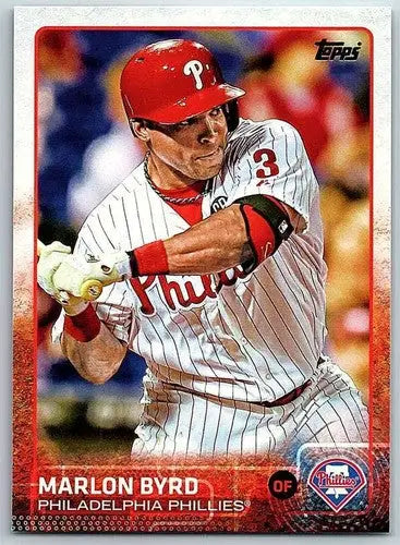 Marlon Byrd baseball card with original gloss from 2015 Topps NM-MT Phillies
