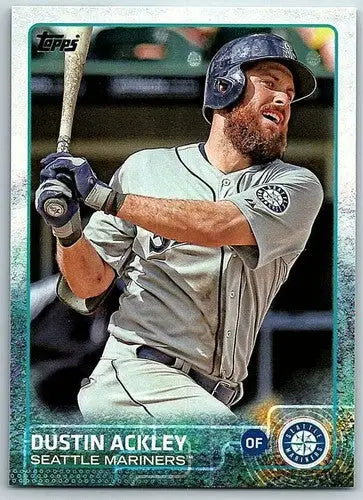 Original gloss Dustin Ackley baseball card 2015 Topps NM-MT Mariners ID 4069