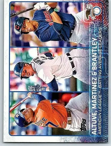 2015 Topps #2 Jose Altuve/Victor Martinez/Michael Brantley NM-MT League ID:12845 - Baseball Card Single