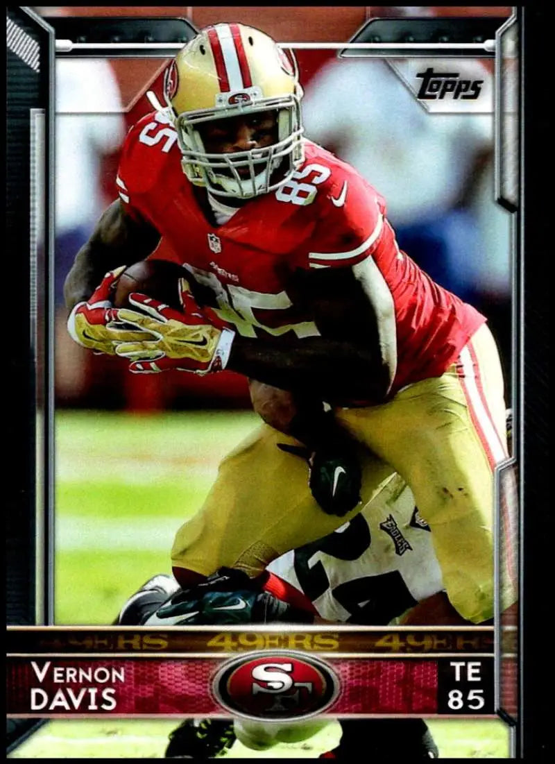 2015 Topps #222 Vernon Davis NM-MT San Francisco 49ers Football Card - Football Card Single