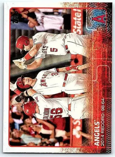 Baseball card featuring Simply Sandoval Los Angeles Angels 2015 Topps #223 with original gloss