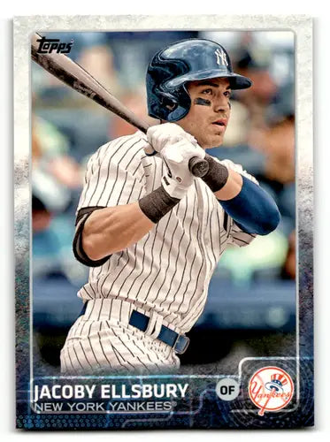 2015 Topps Jacoby Ellsbury baseball card with original gloss and NM-MT condition