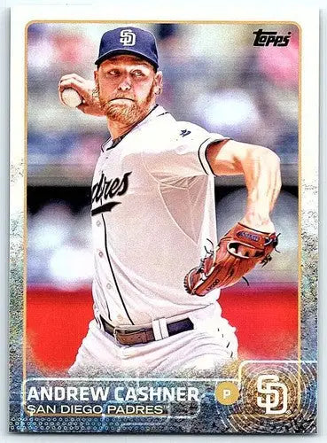 Original gloss 2015 Topps Andrew Cashner NM-MT baseball card Padres ID 71596