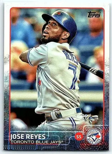 Jose Reyes baseball card Blue Jays 2015 Topps #249 with original gloss NM-MT