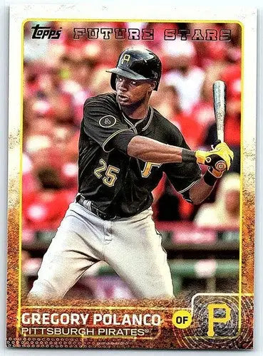 Original gloss Gregory Polanco baseball card from 2015 Topps Future Star collection