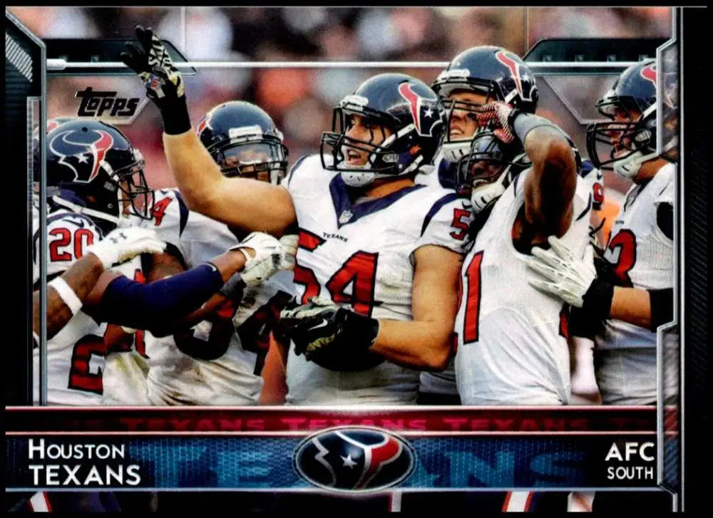 2015 Topps #256 Houston Texans NM-MT Houston Texans Football Card - Football Card Single