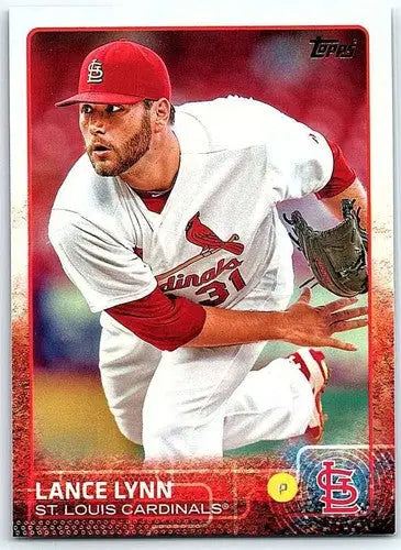 Lance Lynn 2015 Topps #261 baseball card with original gloss NM-MT featuring Lance Lynn