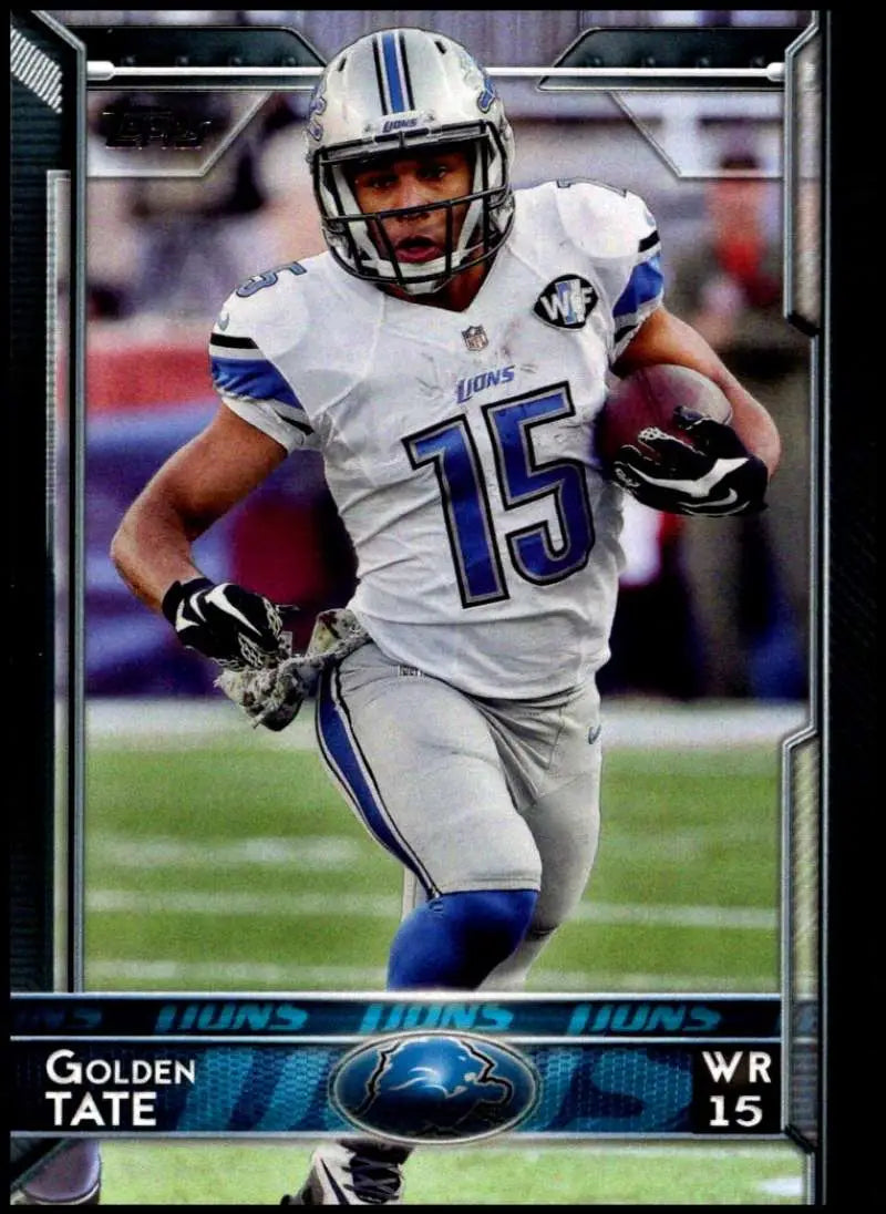 2015 Topps #27 Golden Tate NM-MT Detroit Lions Football Card - Football Card Single