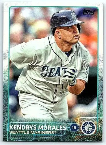 Original gloss Kendrys Morales baseball card from 2015 Topps NM-MT Mariners ID 4010