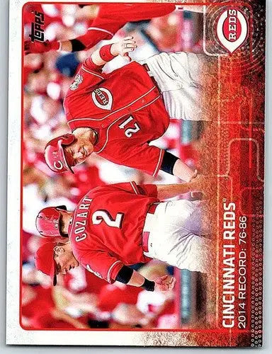 Official Cincinnati Reds baseball card with original gloss from 2015 Topps NM-MT