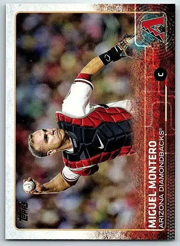 2015 Topps Miguel Montero baseball card with original gloss featuring Diamondbacks players