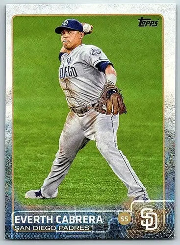 2015 Topps Baseball Card of Everth Cabrera NM-MT Padres with Original Gloss