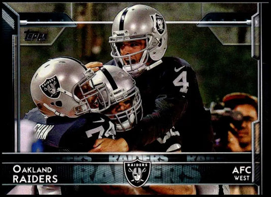 2015 Topps #291 Oakland Raiders NM-MT Oakland Raiders Football Card - Football Card Single