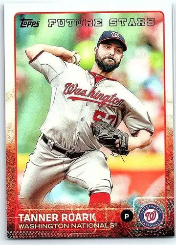 2015 Topps Tanner Roark Future Star baseball card with original gloss and NM-MT quality