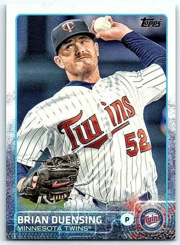 2015 Topps #330 Brian Duensing baseball card with original gloss Twins ID 71820