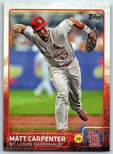 Original gloss Matt Carpenter baseball card 2015 Topps NM-MT Cardinals ID:71580