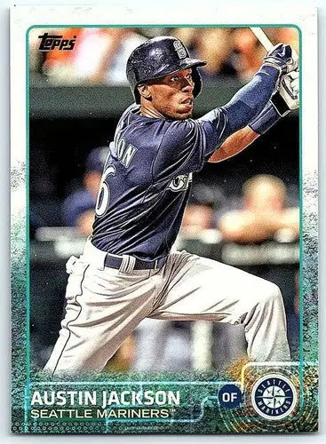 2015 Topps Austin Jackson NM-MT baseball card featuring original gloss Mariners ID 4126