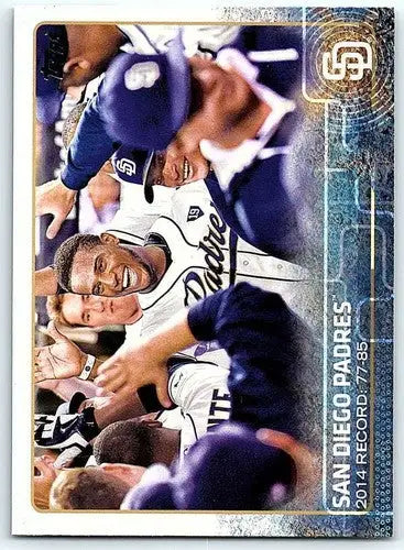 San Diego Padres baseball card featuring original gloss from 2015 Topps #342 San Diego