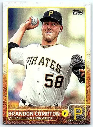 Original gloss baseball card featuring Brandon Cumpton NM-MT Pirates 2015 Topps #345