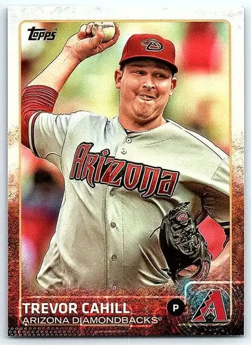 Original gloss Trevor Cahill baseball card 2015 Topps NM-MT Diamondbacks