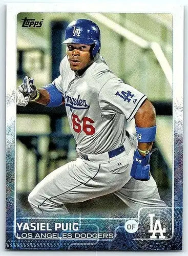 2015 Topps #350 Yasiel Puig NM-MT Dodgers ID:81517 - Baseball Card Single