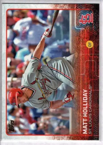 Original gloss Matt Holliday baseball card 2015 Topps NM-MT Cardinals ID 4135