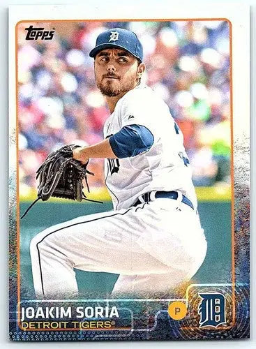 2015 Topps Joakim Soria baseball card with original gloss, commonly sold Tigers card
