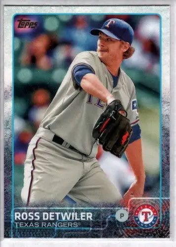 Original gloss Ross Detwiler baseball card 2015 Topps NM-MT Rangers ID:4145
