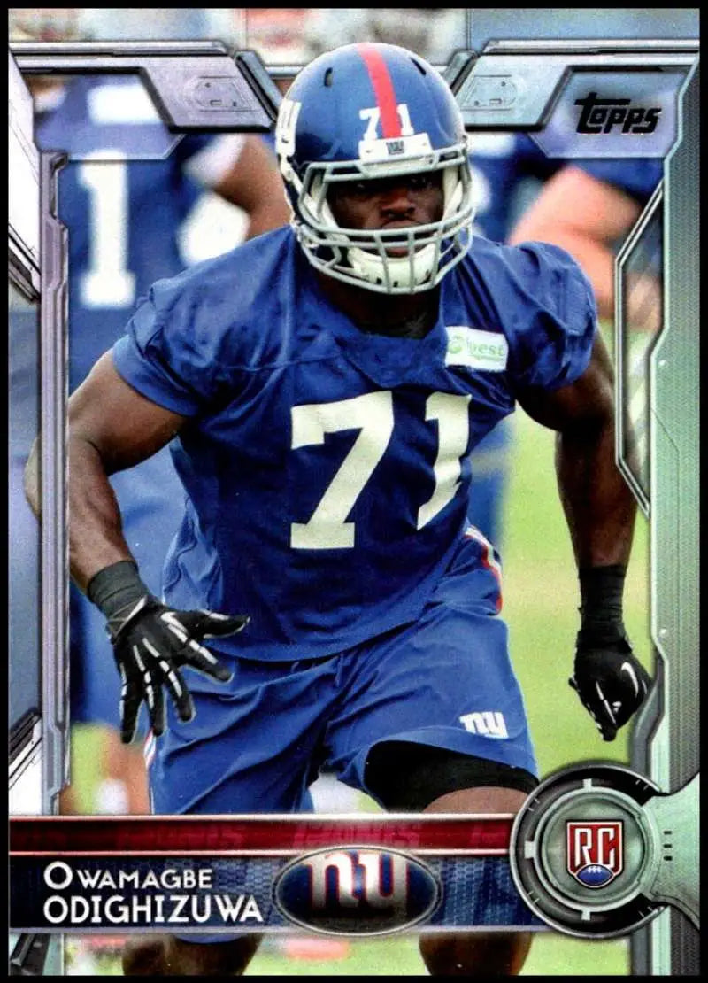 2015 Topps #420 Owamagbe Odighizuwa NM-MT RC Rookie New York Giants Football Card - Football Card Single