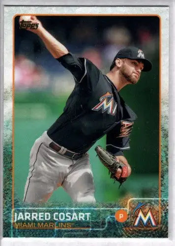 Jarred Cosart baseball card with original gloss from the 2015 Topps #430 NM-MT Marlins