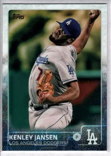 Original gloss Kenley Jansen baseball card 2015 Topps NM-MT Dodgers collection
