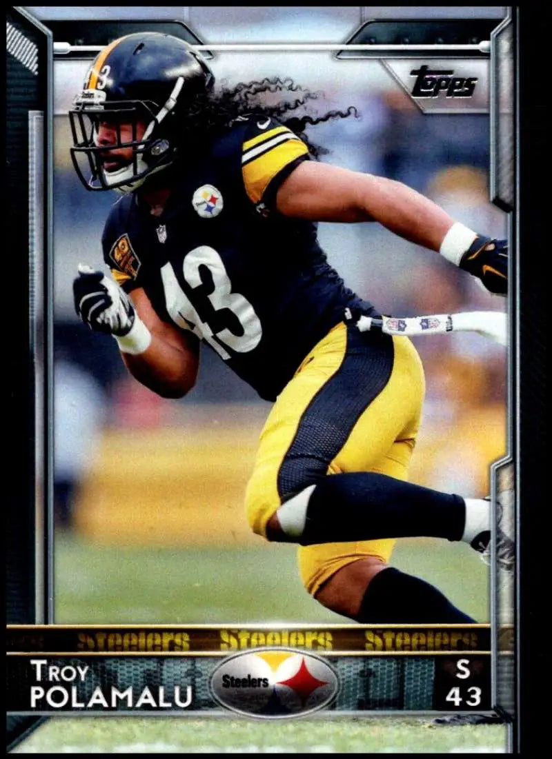 2015 Topps #44 Troy Polamalu NM-MT Pittsburgh Steelers Football Card