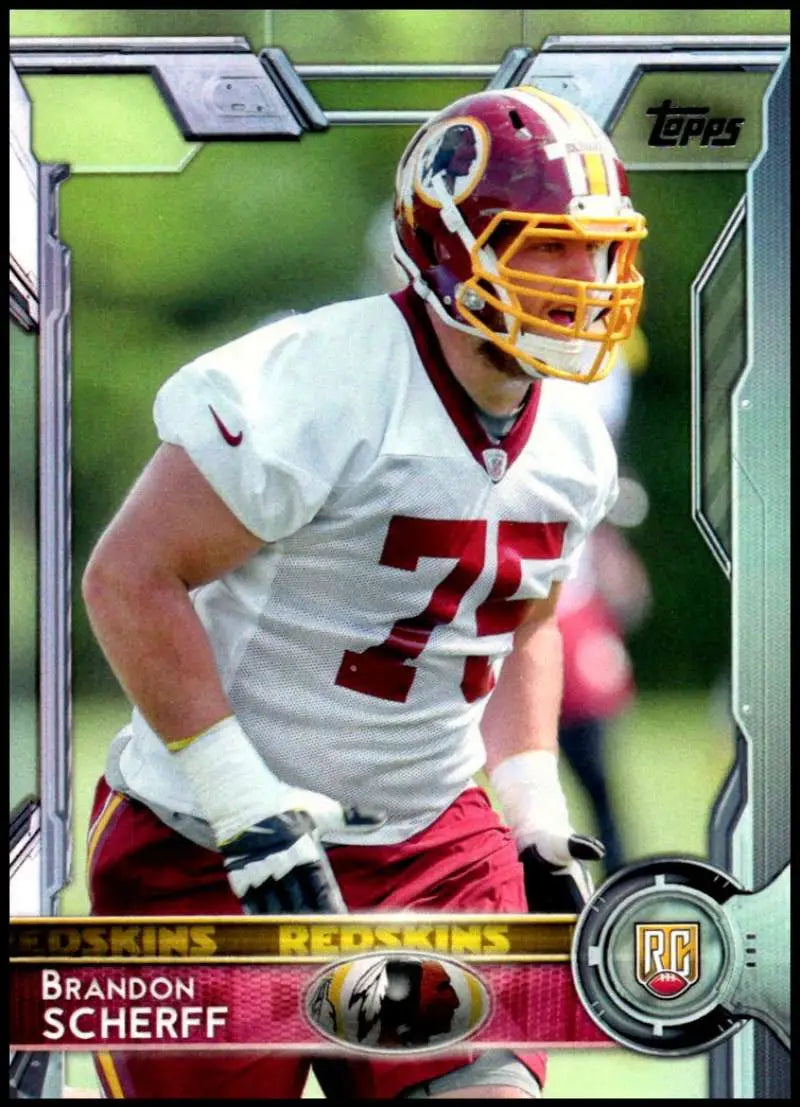 2015 Topps #457 Brandon Scherff NM-MT RC Rookie Washington Redskins Football Card - Football Card Single