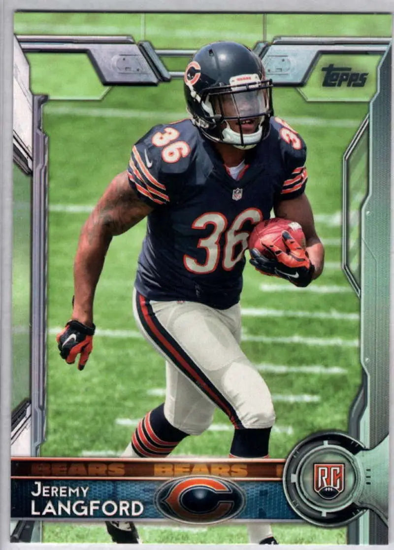 2015 Topps #471 Jeremy Langford NM-MT RC Rookie Chicago Bears Football Card - Football Card Single
