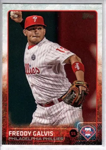 Original gloss Freddy Galvis baseball card 2015 Topps NM-MT Phillies ID 11361