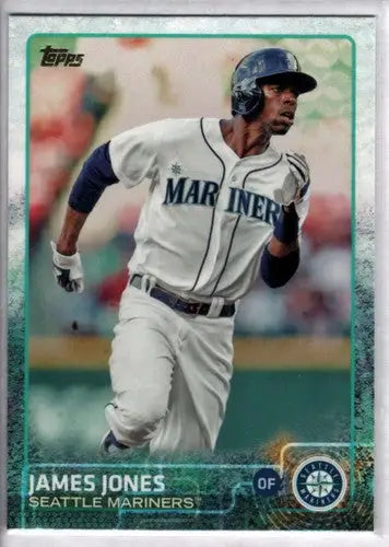 Original gloss James Jones NM-MT baseball card from 2015 Topps #494 Mariners
