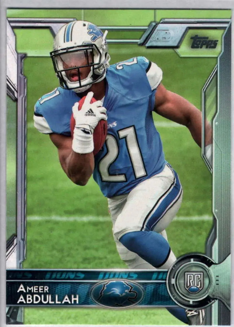 2015 Topps #497 Ameer Abdullah NM-MT RC Rookie Detroit Lions Football Card - Football Card Single