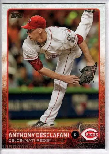 Baseball card of Anthony Desclafani with original gloss from 2015 Topps NM-MT
