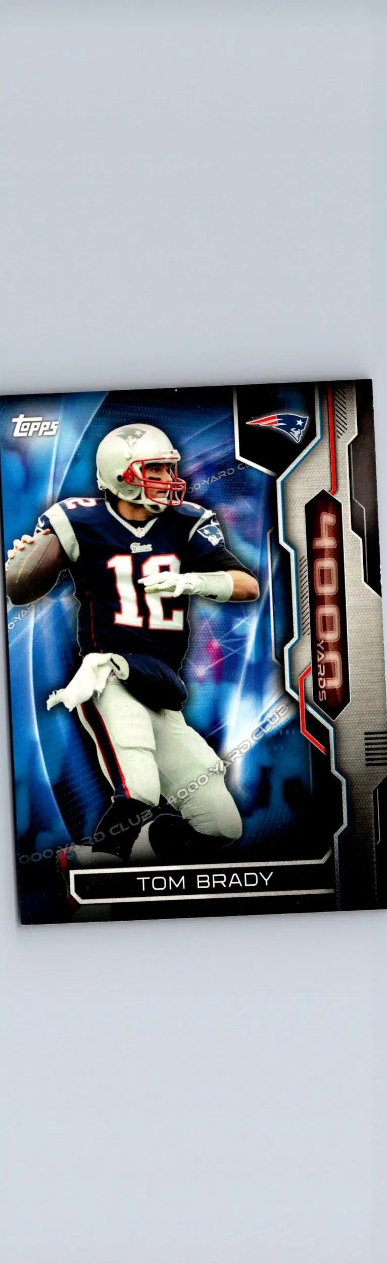 2015 Topps #4KYC-TB Tom Brady 4000 Yard Club - Football Card Single
