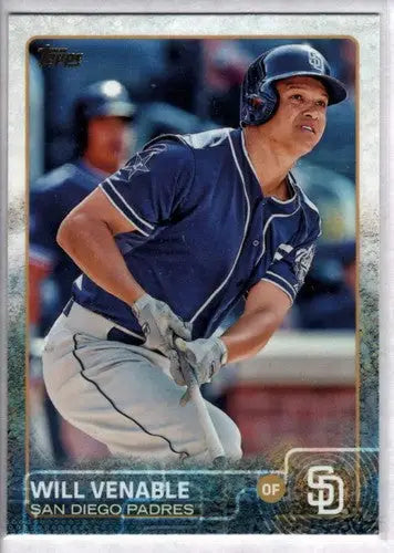 Original gloss 2015 Topps Will Venable NM-MT Padres baseball card image