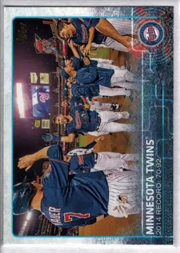 Original gloss Minnesota Twins baseball card from 2015 Topps #504 NM-MT collection