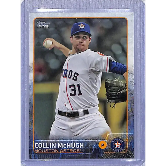 2015 Topps #508 Collin McHugh NM-MT Houston Astros Baseball Card - Baseball Card Single